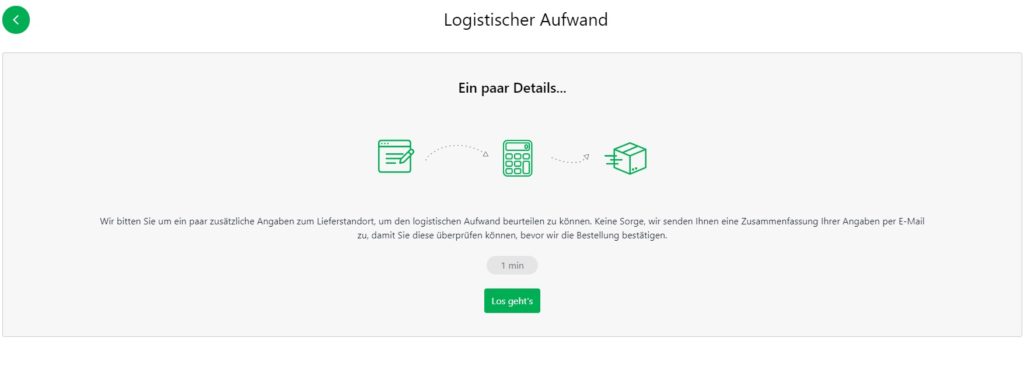 Full Checkout - Wichtige Logistikhinweise